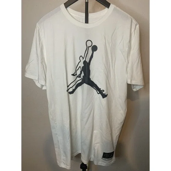 Jordan x Spike Lee 40 Acres and a Mule T-Shirt White Large He Got Game - Picture 1 of 5